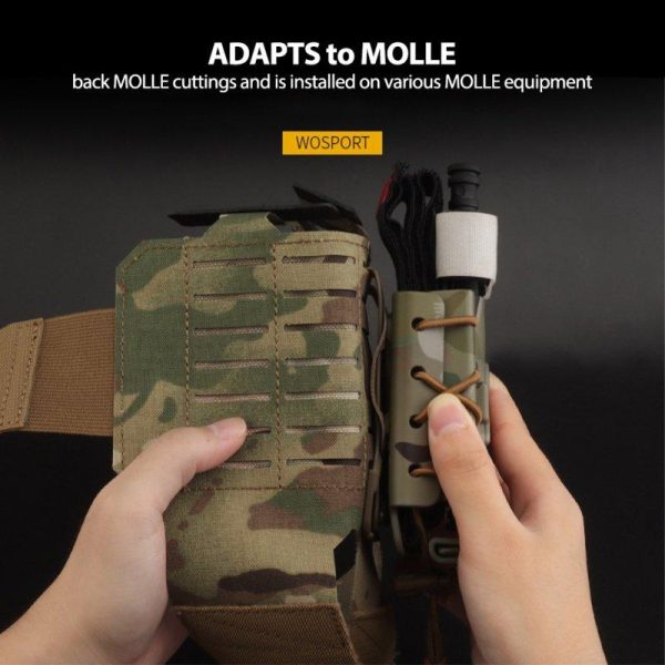 WoSporT Tactical Tourniquet Molle Pouch Mag Bag Fast Attach Carrier Case Military Gear Nylon Package For Outdoor Trainning MG-89R-BCP  |  Survival Gears Camping & Hiking MG-89R-BCP