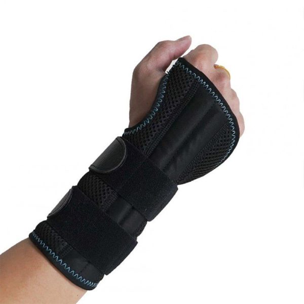 Wrist Bandage Adjustable Day Night Wrist Support With Metal Splint For Men Women Arthritis Sprains Sports Protection Right hand M [13-20cm hand]  |  Protective Gears Exercise & Sports Protective Gears