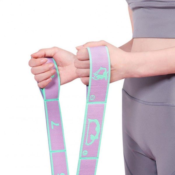 Yoga Stretch Resistance Bands Soft Non-slip Multifunctional Weight Loss Fitness Elastic Band For Physical Therapy blue purple  |  Yoga Exercise & Sports Blue purple