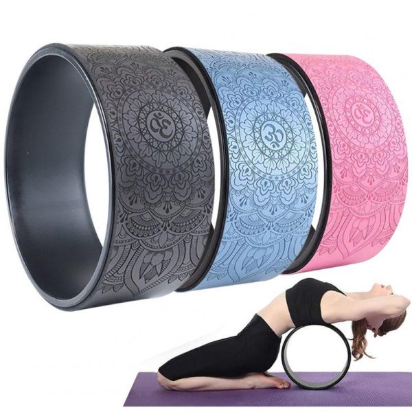 Yoga Wheel 12.2 Inch Yoga Wheel Strong Comfortable Dharma Yoga Prop Wheel For Back Pain Myofascial Release lake blue  |  Yoga Exercise & Sports Lake blue