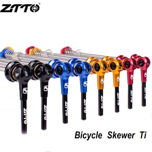 ZTTO Road Bike Quick Release Lever Bicycle Titanium Alloy CNC Rod Riding Accessories Tools  Red  |  Bicycle Accessories Bicycle Accessories Bicycle Accessories