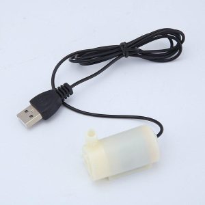 USB 1M Cable DC Mute 3V5V6V Mini Submersible Water Pump Horizontal white  |  Water Sports Exercise & Sports Horizontal white