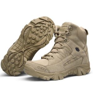 Men Army Tactical Combat Military Ankle Boots Outdoor Hiking Desert Shoes sand color_46  |  Outdoor Gadgets Camping & Hiking Outdoor Gadgets