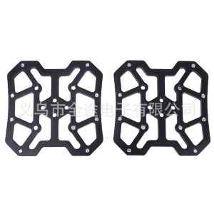 Pair of Aluminum Alloy MTB Mountain Bike Bicycle Pedal Platform Adapters for SPD for KEO Bicycle Parts Lightweight black_One size  |  Bicycle Accessories Bicycle Accessories Bicycle Accessories