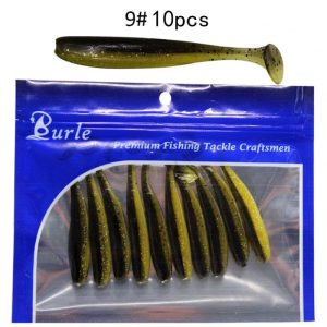 10pcs/Lot Soft Lures Silicone Bait For Fishing Sea Fishing Pvc Swimbait Wobblers Artificial Tackle 9#_9cm4.2g ten pcs  |  Fishing Baits & Hooks Fishing Baits & Hooks 9# + 9cm4.2g ten pcs