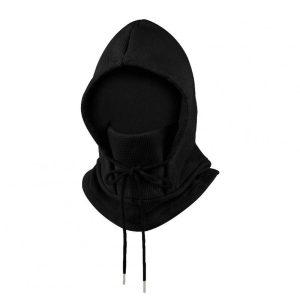 Balaclava Ski Mask Windproof Thermal Winter Oriel Velvet Scarf Mask For Cold Weather Cycling Women Men black  |  Cyclist Equipment Cycling Black