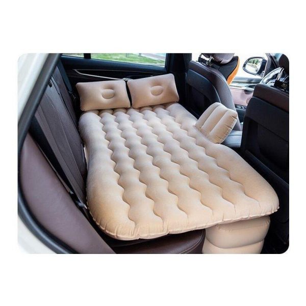 (135 * 70CM) Car Inflatable Bed Cushion Adult Car Travel Large Parts Split foot pier beige  |  Tents & Accessories Camping & Hiking Split foot pier beige