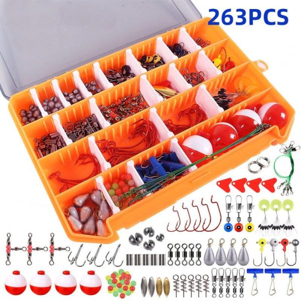 263Pcs/Set Fishing Tackles Box Accessories Kit for Bait Lure Accessoires 263pcs  |  Fishing Baits & Hooks Fishing Baits & Hooks 263pcs