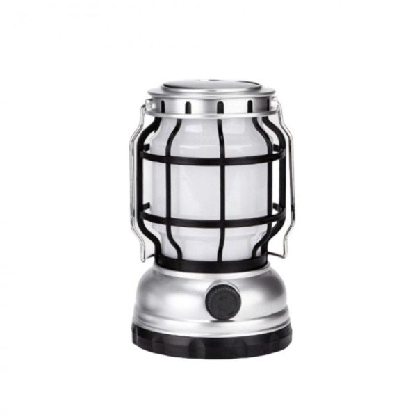 Outdoor Retro Led Camping Lantern Portable Multifunctional Usb Rechargeable Portable Solar Hand Lamp 1991T  |  Outdoor Lamps Camping & Hiking 1991T