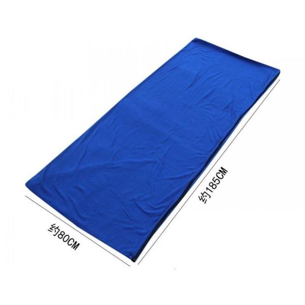 Portable Ultra-light Polar Fleece Sleeping Bag Outdoor Camping Tent Bed Travel Warm Sleeping Bag Liner Navy_185*80  |  Outdoor Gadgets Camping & Hiking Navy + 185*80